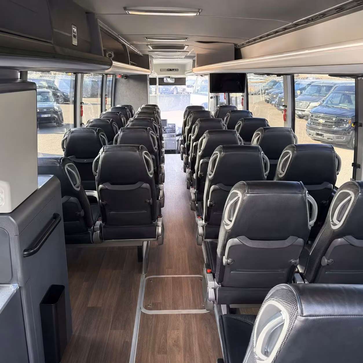 bronx charter bus rental inside